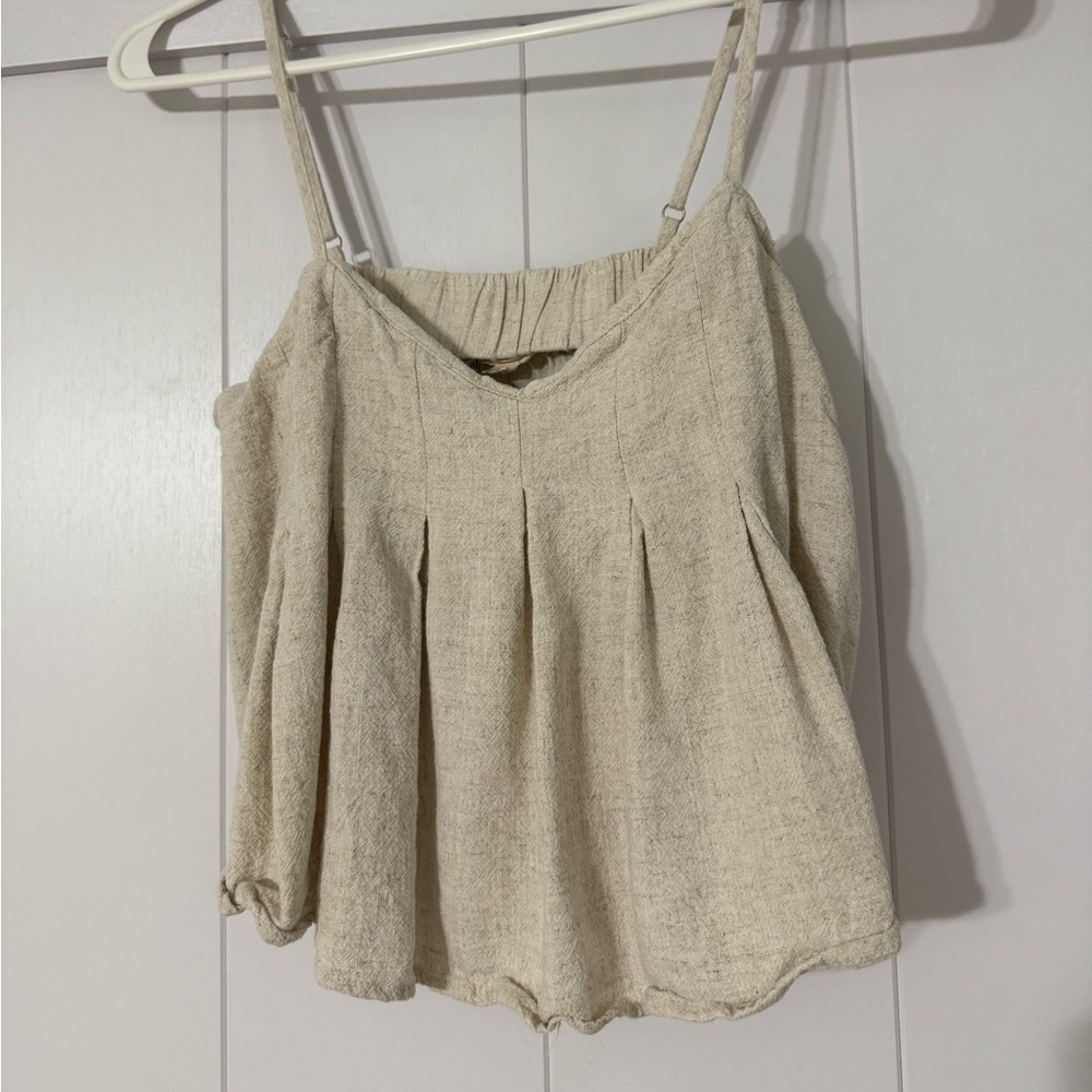 Promesa Cream Textured Camisole Top